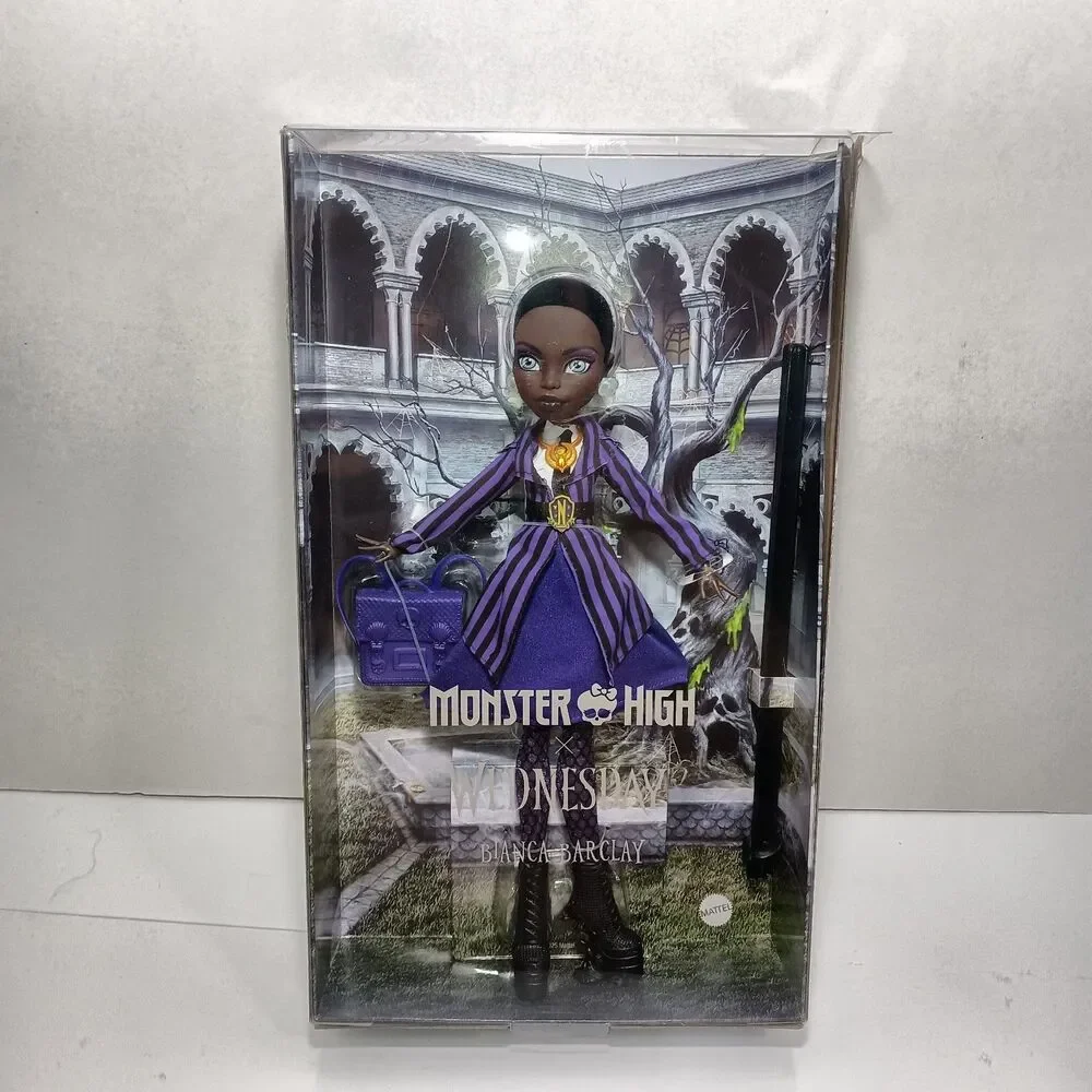 NIB Monster High x Wednesday Doll and Accessories Bianca Barclay Collectible